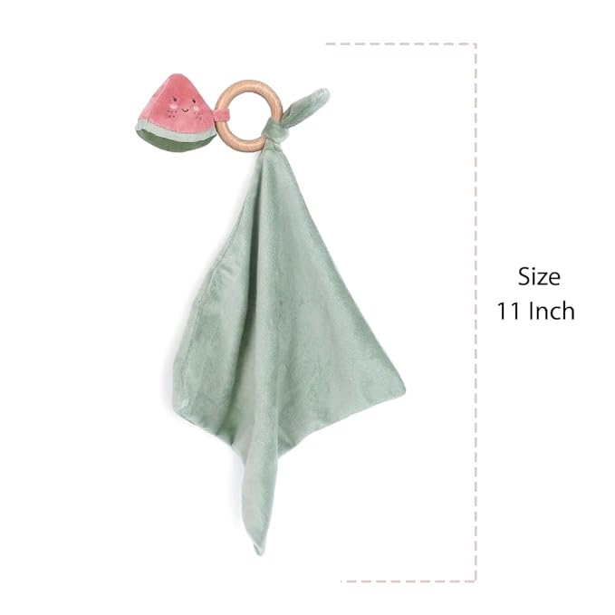 MON AMI Water Melon Plush Lovey for Babies – 11” | Security Blanket and Teether for Newborns