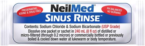 NeilMed Sinugator Cordless Pulsating Nasal Wash Kit with One Irrigator, 30 Premixed Packets and 3 AA Batteries(Pack of 1)
