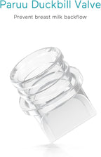 Paruu P10 Duckbill Valves & Silicone Diaphragm, P10 Original Breast Pump Parts, Wearable Breast Pump Replacement Accessories, 2 Pack Set