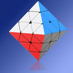 Pyramid Speed Cube Face Turning Octahedron Cube Octahedron stickerless Speed Cube Puzzle Triangle Magic Cube Puzzle Toy for Kids and Adults