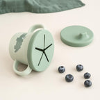 Done by Deer Foodie Spout & Snack Cup Croco Green – Spill-Proof Toddler Cup with Soft Silicone Lid – Durable, Easy to Clean, and Perfect for 6-Month-Olds