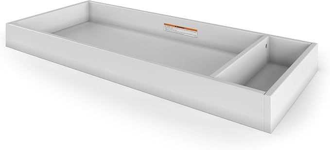 Child Craft Legacy Changing Table Topper, Convert Dresser into a Changing Table Surface, Securely Attaches, Non-Toxic, Baby Safe Finish (Matte White)