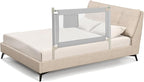 HONEY JOY Bed Rail for Toddlers, 47-Inch Extra Long, Portable Safety Bed Guard Rail w/Side Pocket, Toddler Bed Rails for Crib, King Queen Full Twin Size Bed Mattress (Gray)
