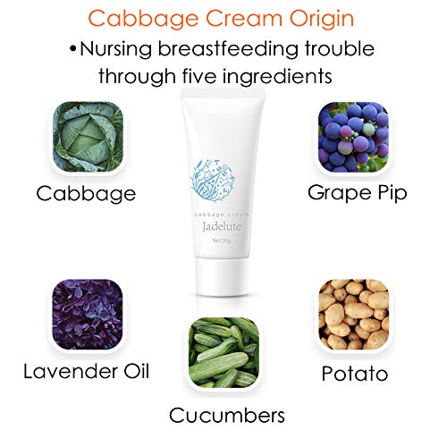 Cabbage Cream for Breast Engorgement,Clogged Ducts,Weaning and Mastitis | essentials for Lactation period