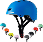 Bike Skateboard Helmet, Adjustable and Multi-Sport for Skate Scooter, 3 Sizes for Adult Youth Kids Toddler