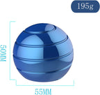 Kinetic Spinner Desk Toy, 2.17'' Giant Kinetic Stree Relief Desk Toy Ball, Office Fidget Toys for Desk Adults, Illusion Desk Ball (55MM, Blue)