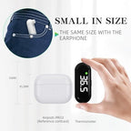 Medical Forehead Digital Thermometer with Backlight Fever Alarm, Accurate for Adults and Kids (Black)