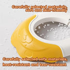 Baby Shower Cap - Waterproof Bath Visor for Toddlers 1-3 Years, Extra Soft Silicone Hair Washing Hat for Kids, Keep Water Out of Eyes(Animal Design) (Yellow)