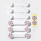 Child Safety Cabinet Locks – 6-Pack Double Button Drawer Latches, Easy & No-Residue Removal, Exclusive Technology – Baby Proofing for Drawers & Cabinets
