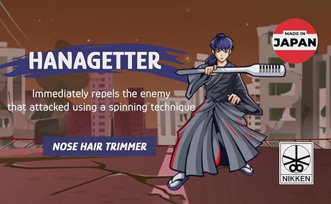 NIKKEN HANAGETTER Nose Hair Remover 10-Pack – Individually Wrapped, Painless Manual Tweezers, Precision Stainless Steel, Made in Japan