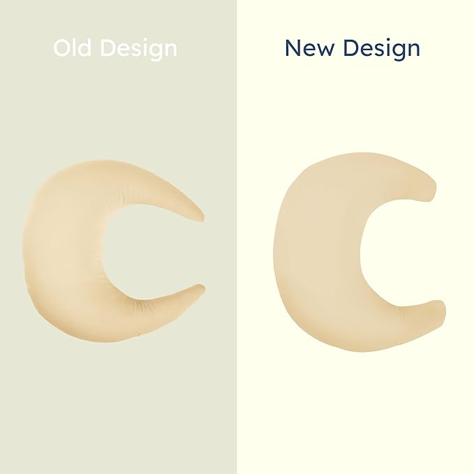 snuggle me Organic Nursing Pillow (New 2025 Design) | Bottle & Breastfeeding Pillow with Organic Cotton Cover & Fiberfill, Machine Washable Feeding Pillow, Newborn Essentials Must Haves (Honey) - v2