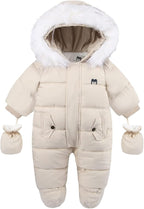 Baby Girl Winter Snowsuit Toddler Jacket Clothes For Boy Infant Jumpsuit Hoodied