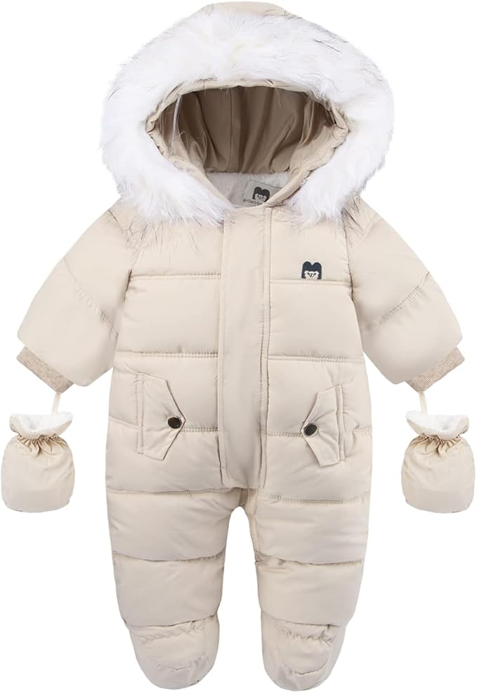 Baby Girl Winter Snowsuit Toddler Jacket Clothes For Boy Infant Jumpsuit Hoodied