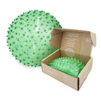Edushape Original Sensory Ball - 7" Deflated Transparent Green Color Baby Ball Enhancing Gross Motor Skills for Kids 6 Months & Up