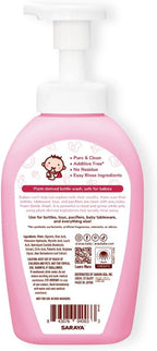 Arau Baby Unscented Foam Bottle Wash, Natural Plant Based Baby Bottle & Dish Soap, No Artificial Fragrance or Additives, Gentle for Washing Bottles, Pacifiers and Toys, Easy Rinse, 15.21 Fl Oz