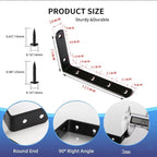 Anti Tip Furniture Anchors for Baby Pet Proofing,Furniture Wall Anchor Furniture Dresser Bookshelf Falling Prevention Device for Children (Black)