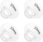 4Pcs Flange Insert 22mm Compatible with Momcozy M5/M9/M6/V2 Pro/V2 pro/S12 Pro/S9 Pro/Spectra/Medela/eufy/Elvie/Lansinoh/Paruu P10 Breast Pump,and Most 24mm Shields