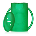 Original Squeeze Proof Flipping Holder with Open Bottom for Food Pouches & Juice Boxes - Multipurpose - Prevent Messes & Support Self-Feeding - Easy Grasping Handles - Made in USA