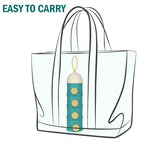 Accmor Formula Dispenser On The Go, 4 Layers Stackable Formula Container to Go, Non-Spill Portable Milk Powder Baby & Kids Snack Container, Green Pink