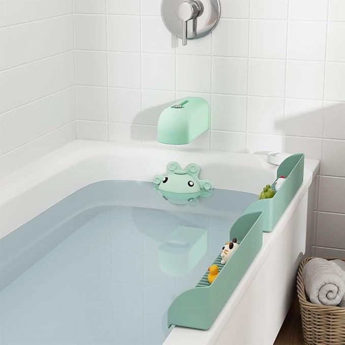 Silicone Bathtub Spout Cover, Faucet Protector for Kids, Bath Spout Guard for Baby Safety, Soft Silicone Tub Faucet Cover, Water Spout Cover for Child Safety, Universal Fit (Aqua)