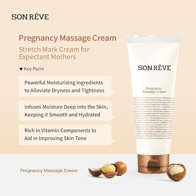 Stretch-Care Massage Cream for Teens & Expecting Mothers – Deep Moisture & Body Elasticity Support, 150 ml