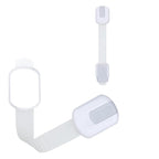 Child Safety Cabinet Locks (2 Pack) – Adjustable Baby Proofing Strap Latches with Strong 3M Adhesive – No Drill Childproof Locks for Drawers, Cabinets, Fridge, Door, Closet, Grey