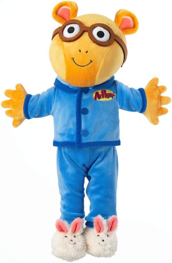 Plush Arthur The Aardvark Doll from PBS Show Arthur - Cute, Soft, Stuffed Plush Toy for Kids - 15 Inches (Nighttime Arthur)