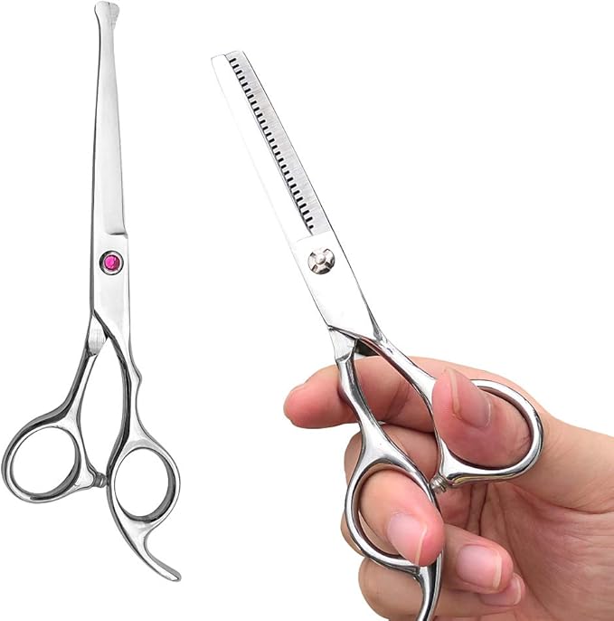 Kids Professional Hair Scissors Barber Shears 6.5-inch Hair Cutting Scissors Salon Thinning Scissors for Children, Women Men Kids,Salon, Home
