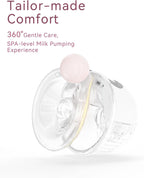 Electric Breast Pump Hands Free, Wearable Breast Pump with 2 Modes, Double Wireless Portable Breasts Pumps
