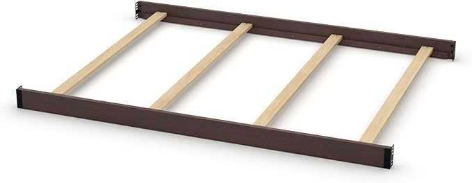 Full-Size Conversion Kit Bed Rails Compatible with Delta Children Convertible Cribs - Solid Wood Rail #0050 - Toddler & Adult Bed Rail for Full-Size Beds - Baby Furniture (Chocolate - 204)