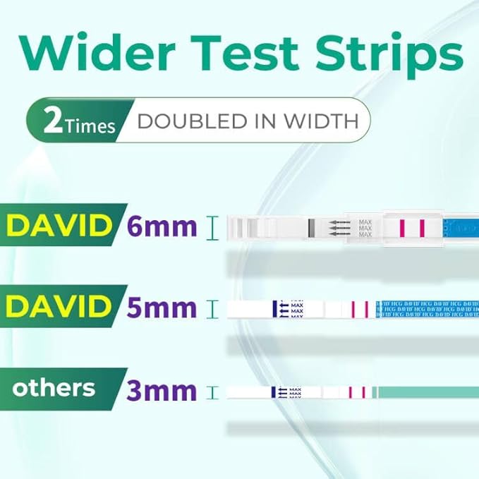 DAVID Pregnancy Test 16 Counts HCG Midstream Tests Early Detection, 6 Days Earlier Than The Missed Period, 6 Lightweight Pregnancy Tests and 10 Pregnancy Tests Strips