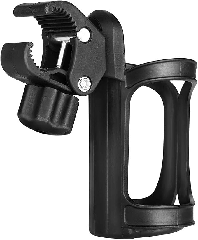 Accmor Stroller Cup Holder, Universal Cup Holder for Uppababy, Nuna, Doona Strollers, 360 ° Rotatable Bottle Holder for Stroller, Bike, Wheelchair, Walker, Scooter