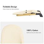 Foldable Baby Bouncer, Baby Seat with 3 Adjustable Heights, Portable Newborn Rocker, Ergonomic Bouncy Seat for Natural Bounce, Bouncer for Babies 0-6 Months, Soft Cotton (Beige)