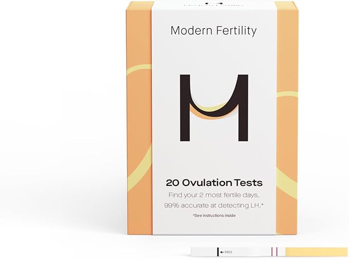 Modern Fertility Ovulation & Pregnancy Test Bundle, Identify Fertile Days, Predict Ovulation, and Detect Pregnancy Early, FSA HSA Approved, 20 Strips & 4 Tests
