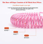 CZSYZCZS Toddlers Leash + Anti Lost Wrist Link Child Kids Safety Harness Kids Walking Wristband Assistant Strap Belt (pink)