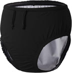 Youth Special Needs Reusable Swim Diapers Swimwear for Incontinence Cloth Diaper Covers Waterproof,Leakproof, Unisex (12-14T, Black)