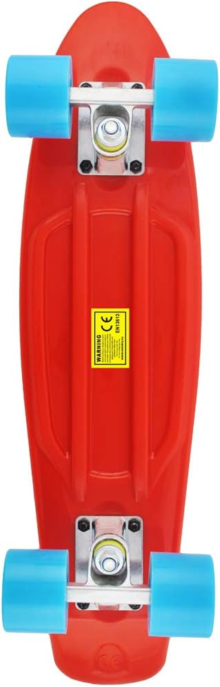 Skateboards Complete 22 Inch Mini Cruiser Retro Skateboard for Kids Boys Youths Beginners