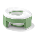MCGMITT Portable Potty for Kids Travel - Foldable Training Toilet Chair for Toddler Girls with Storage Bags, Potty Training Toilet for Outdoor and Indoor Easy to Clean(Green)