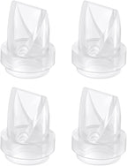 eufy Original Duckbill Valves (4-Pack) for Wearable Breast Pump E10/E20/S1/S1 Pro, Leak-Proof and Dust-Proof Breast Pump Replacement Parts