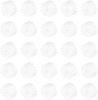 MECCANIXITY 30 Pcs Plastic Gears 15 Teeth Plastic Motor Gear Model 152A Reduction Gear for RC Car Model DIY Robot (White, Module 0.5)