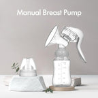 Handheld Manual Breast Pump – Portable & BPA-Free Milk Extractor for Breastfeeding Moms, Soft Silicone Suction, Quiet & Easy to Use