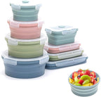 Collapsible Silicone Food Storage Container Set (INDIGO)