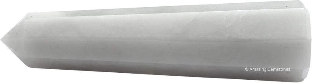 Amazing Gemstone Snow Quartz Crystal Towers - Natural Healing Crystal Point Obelisk for Reiki Healing and Crystal Grid (3 Inch)