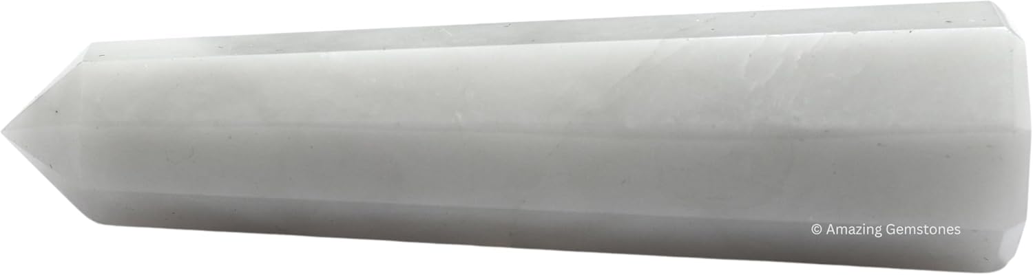 Amazing Gemstone Snow Quartz Crystal Towers - Natural Healing Crystal Point Obelisk for Reiki Healing and Crystal Grid (3 Inch)
