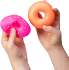Schylling NeeDoh Dohnuts - Sensory Fidget Toy - Assorted Colors - Ages 3 to Adult (Pack of 1)