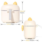 NCVI Formula Dispenser On the Go, Portable Baby Travel Milk Powder Formula Container Holder to Go with Scoop Suitable for Diaper Bag Backpack, Ready to Brew Milk Newborn Infant (White Sheep)