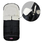 German Designed Universal Stroller Footmuff, 5 Way Zippers Style for Baby Easy in & Out of Water Repellent Winter Stroller Bunting Bag, Height/Temperature Adjustable Anti-Kick Stroller Sleeping Bag