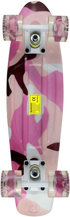 Skateboards Complete 22 Inch Mini Cruiser Retro Skateboard for Kids Boys Youths Beginners