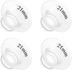 4Pcs Flange Insert 21mm Compatible with Momcozy M5/M9/M6/V2 Pro/V2 pro/S12 Pro/S9 Pro/Spectra/Medela/eufy/Elvie/Lansinoh/Paruu P10 Breast Pump,and Most 24mm Shields