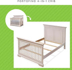 Full-Size Conversion Kit Bed Rails for Sorelle Convertible Cribs - Solid Wood Rail - Toddler and Adult Bed Rail for Full-Size Beds - Essential Nursery & Baby Furniture (Model #215, Brushed Ivory)